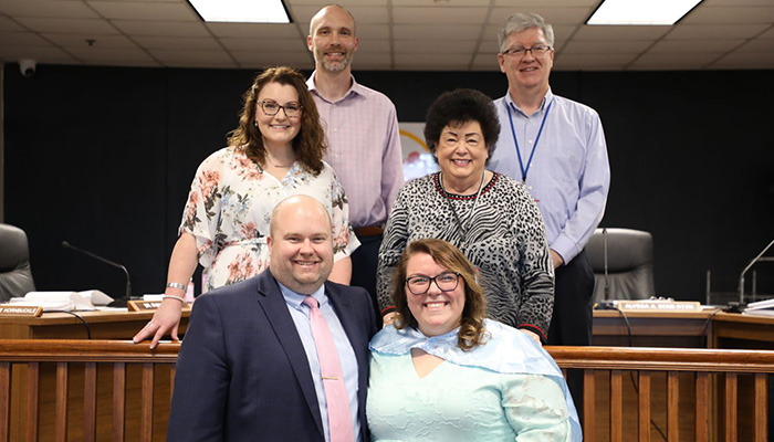  Hilary Gibson and Board members photo